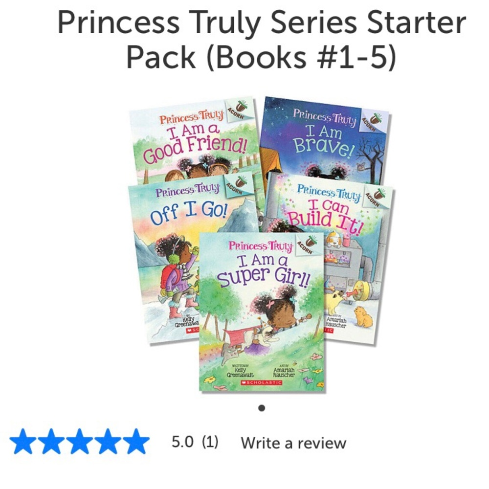 NWT SCHOLASTIC Princess Truly Books 1-5 Series Starter